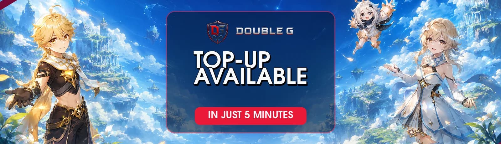 Top-up available — 5 minutes to save more